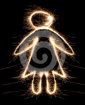 Woman sparkler