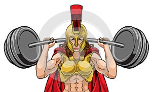 Woman Spartan Trojan Sports Mascot