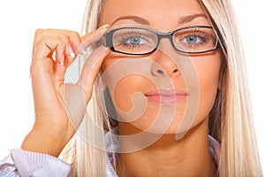 Woman with spectacles