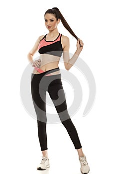 Woman in sportswear