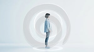 Futuristic Female Technology, Artificial Intelligence, Future Concept