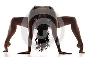 Woman standing yoga pose