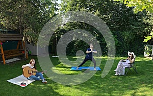 Woman Staycations Backyard Home Vacation