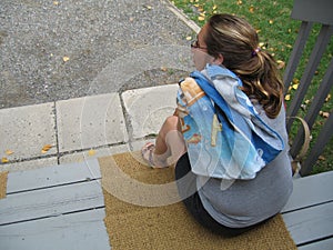 Woman on a Stoop