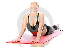 Woman streching