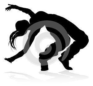 Street Dance Dancer Silhouette photo