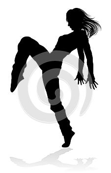 Street Dance Dancer Silhouette photo