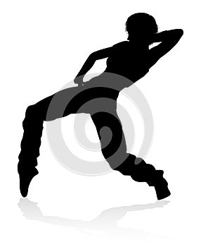 Street Dance Dancer Silhouette photo