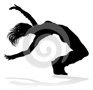 Street Dance Dancer Silhouette photo
