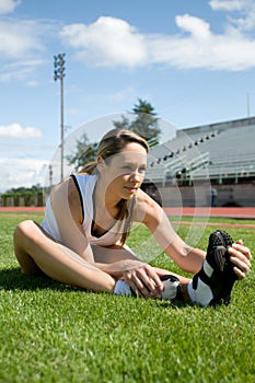 Woman Stretching