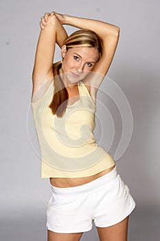 Woman Stretching Tricep