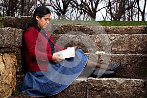 Woman Studying the Bible