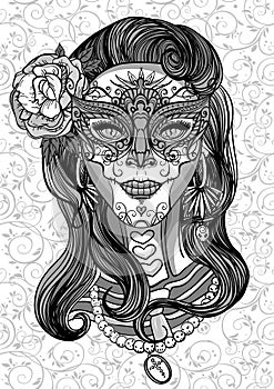 Sugar skull lady