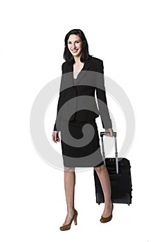 Woman with suitcase
