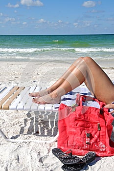 Woman Sunbathing