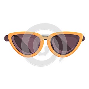 Woman sunglasses icon cartoon vector. Fashion accessory