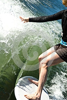 Woman On Surfboard