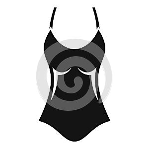 Woman swimwear icon, simple style