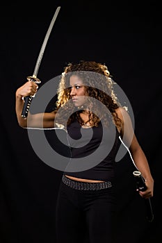 Woman with a sword