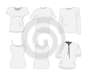 Woman t-shirt templates