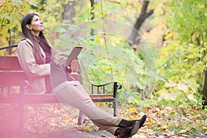 Woman with tablet