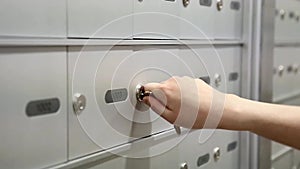 Woman taking a mail