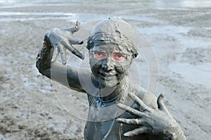 Mud baths in Colombia photo