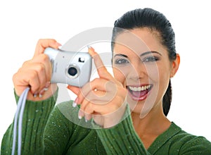 Woman Taking Picture