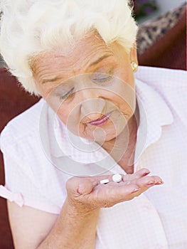 Woman Taking Pills