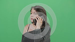 Woman talking on the phone