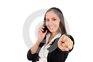 Woman talking phone
