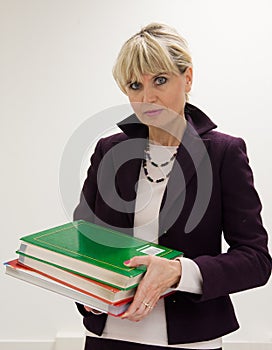 Woman Teacher Holding Books