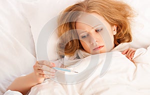 Woman with thermometer img