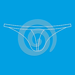 Woman thong panties icon, outline style