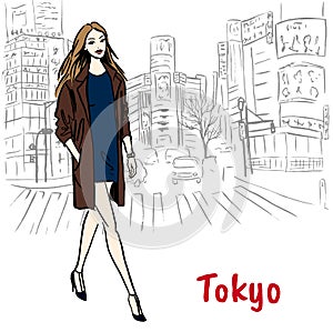 Woman in Tokyo