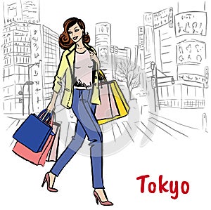 Woman in Tokyo