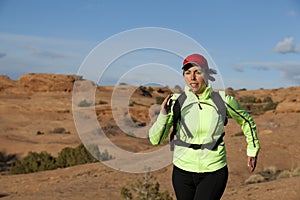 Woman Trail Running