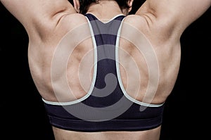 Žena trénink v tělocvična 