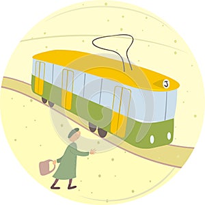 Woman_and_tram
