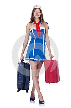 Woman travel attendant
