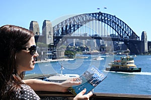 Woman traveler visit in Sydney Australia