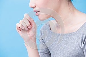 Woman with tuberculosis problem