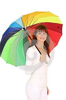 Woman with umbrella