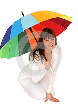 Woman with umbrella