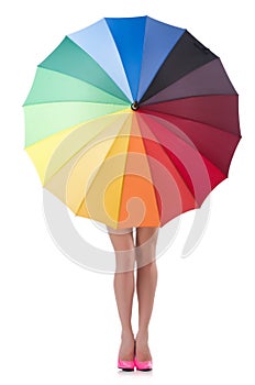 Woman with umbrella