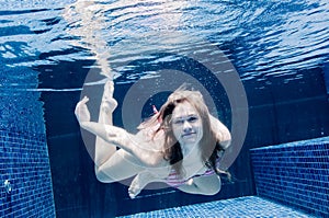 Woman Underwater