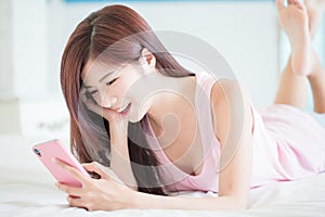 Woman use phone