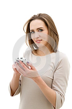 Woman using mobile