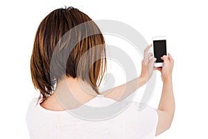 Woman using mobile phone