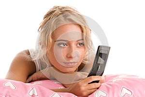 Woman using phone